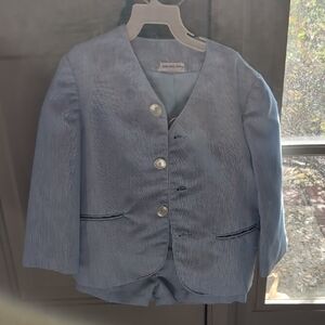 Saks Fifth Avenue Blue Striped Boys' Suit